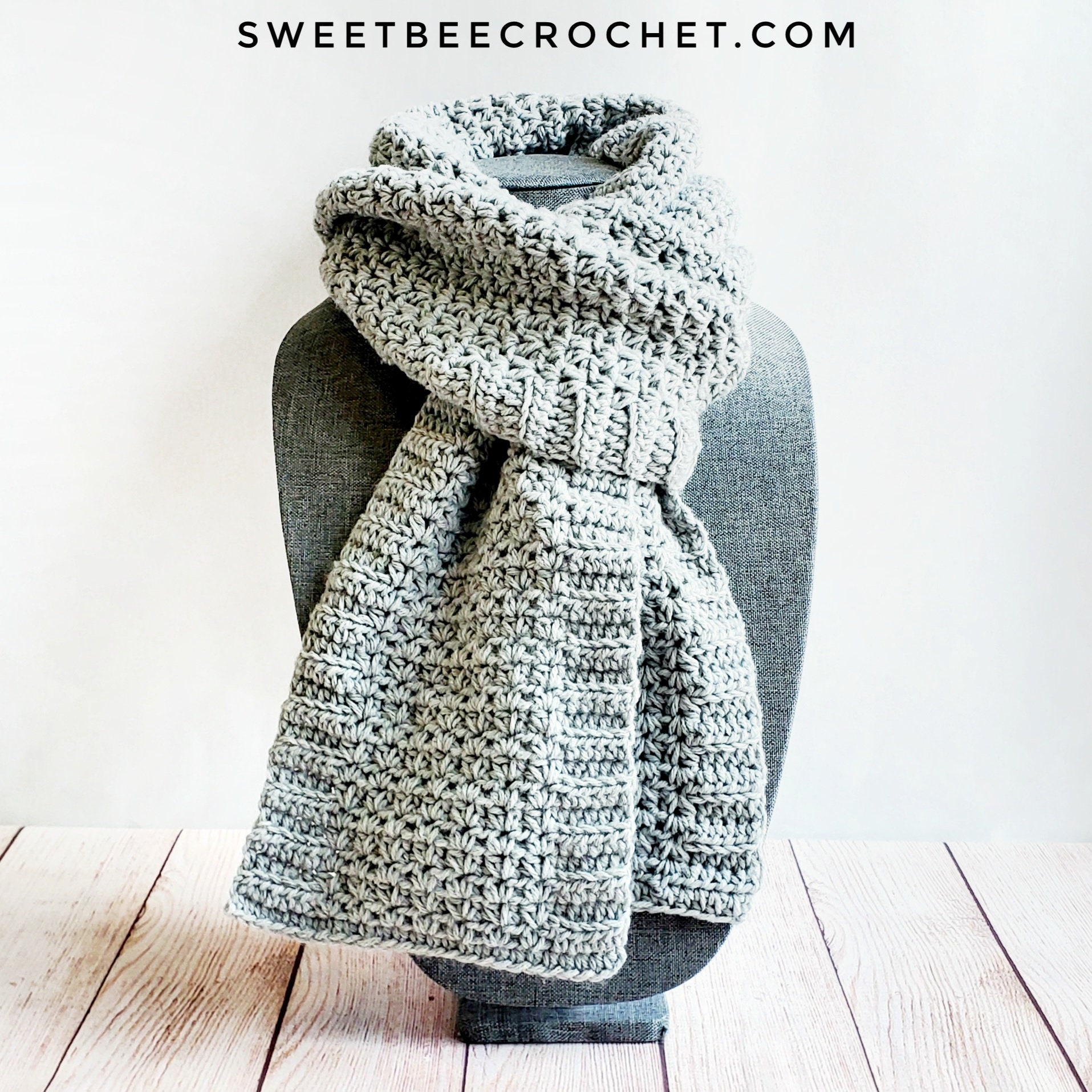 34 Crochet V-Stitch Patterns You Won't Want To Miss 17 V Stitch Ridge Crochet Scarf (Crochet Pattern)
