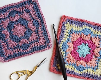 Sweet Mornings Crochet Square (Crochet Pattern)