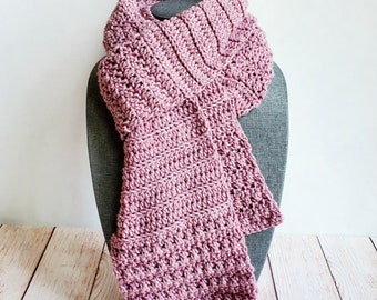 Loops and Ridges Crochet Scarf (Crochet Pattern)