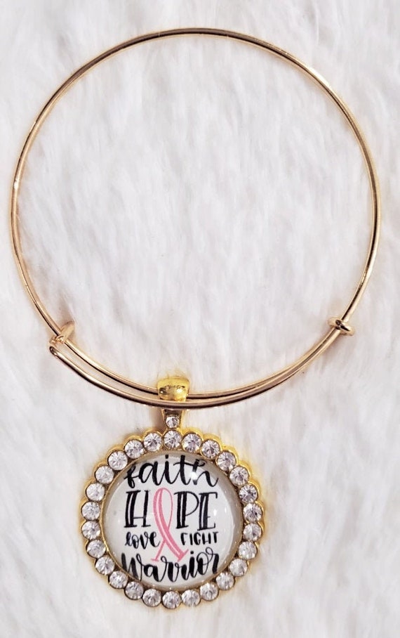 Cancer Bracelets, Hope Bracelets, Faith Bracelets, Charm Bracelets