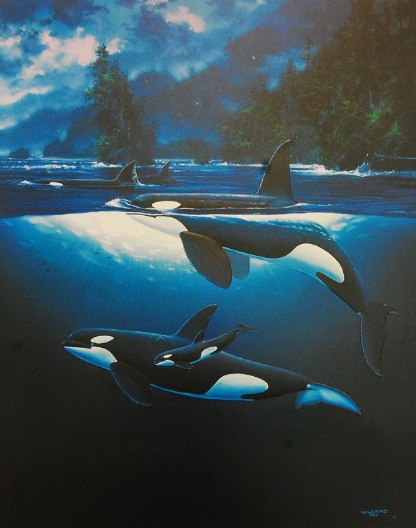 Northen Waters by Robert Wyland UNFRAMED