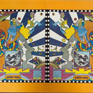 Double page Poster Psychedelic mind by Peter Max
