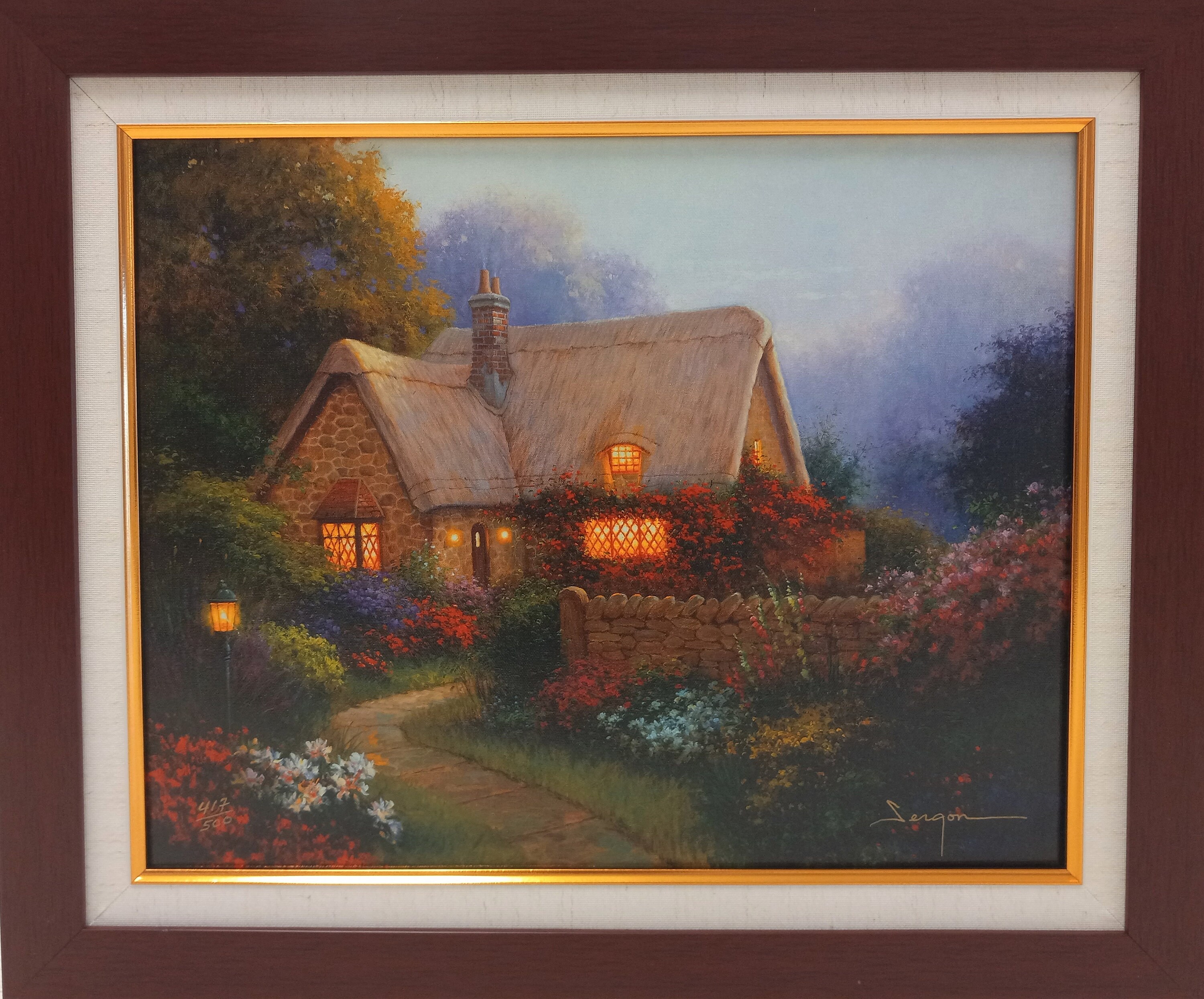田村一 ブーゲンビリア 油絵 絵画 光の画家」セルゴン作「ブーゲンビリアの村」 - Etsy 日本