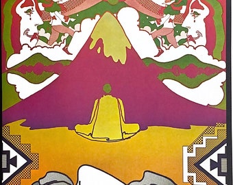 El mundo de Peter Max de Peter Max \ Serigrafía sobre postal