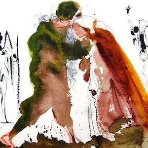 Biblia Sacra: May He Himself Join You In Marriage 2-13 Salvador Dali Color Lithograph unframed
