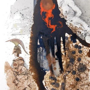 Biblia Sacra: Jesus Scourged 5-13 Salvador Dali Color Lithograph UNFRAMED
