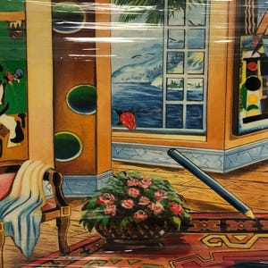 Interior with View by Alexander Astahov LTD Edition Serigraph on Paper UNFRAMED