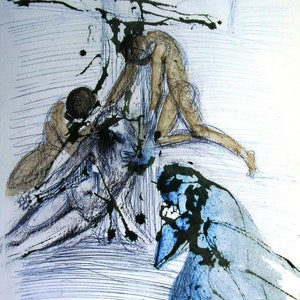 Biblia Sacra: The Taking Down From The Cross 5-17 Salvador Dali Color Lithograph UNFRAMED
