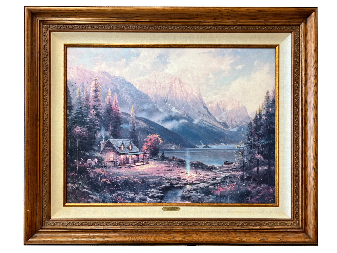 Beginning of A Perfect Day by Thomas Kinkade Mixed Media on Canvas - Etsy