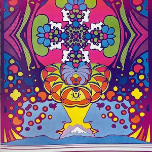 2000 Light Years by Peter Max Psychedelic Pop Art Poster from &quot;Poster Book&quot; 1970