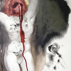 Biblia Sacra: David And The Philistine 2-1 Salvador Dali Color Lithograph UNFRAMED