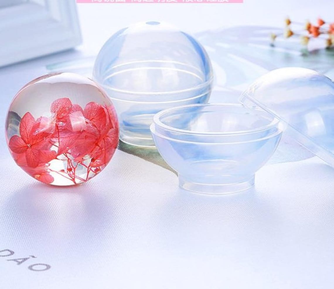 60mm big Sphere Resin mold Ball Silicone Mold table decor mold Etsy