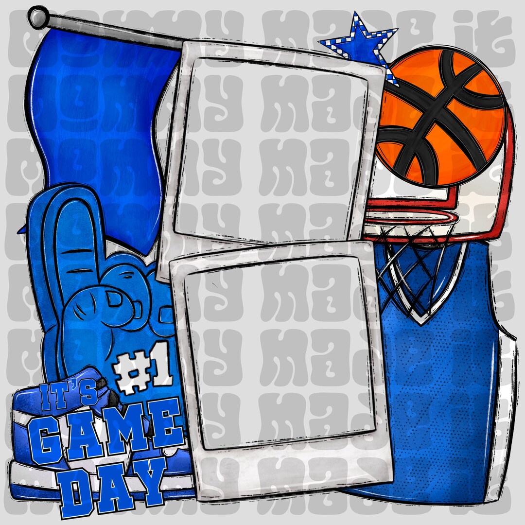 CUSTOM Canva Procreate Template Basketball Photo Insert Png, Trending ...