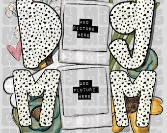 Dog Mom PNG Sublimation Digital Download Cute Polaroid Design Canva Template Dog Lover Animal Lover Dog mama custom dog gift for dog mom