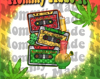 MMI - Stoner Cassettes ~ PNG Sublimation Digital Download Mommy Made It MMI