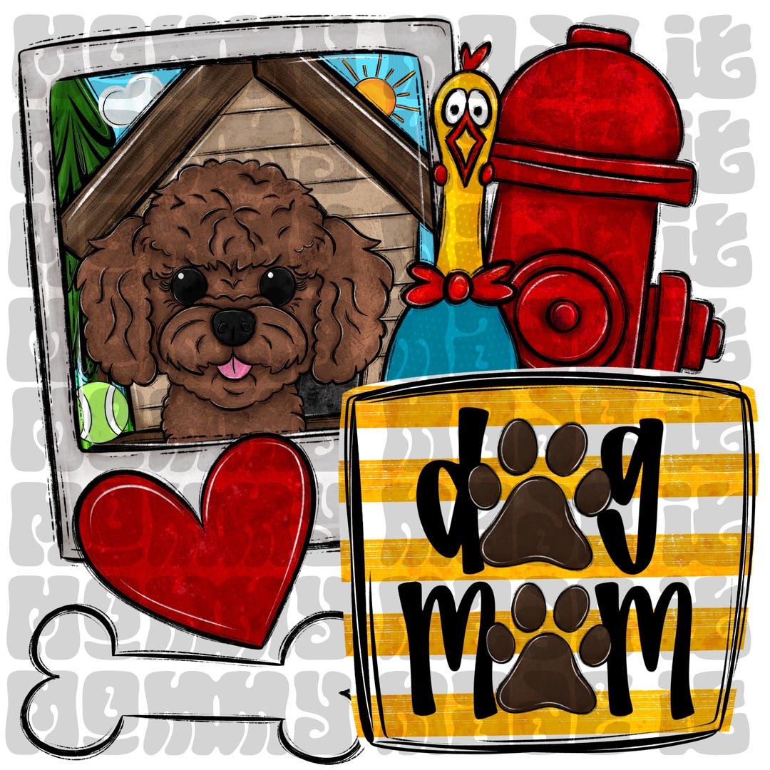 Poodle - Dog Mom PNG Sublimation Digital Download - Etsy
