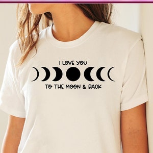 Love You to the Moon and Back SVG, Valentine&#39;s Day Shirt, Valentine&#39;s Day EPS/PDF, Love Digital Download