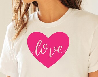 Love Heart SVG, Valentines SVG, Love Heart eps pdf, Valentines Shirt Cut File