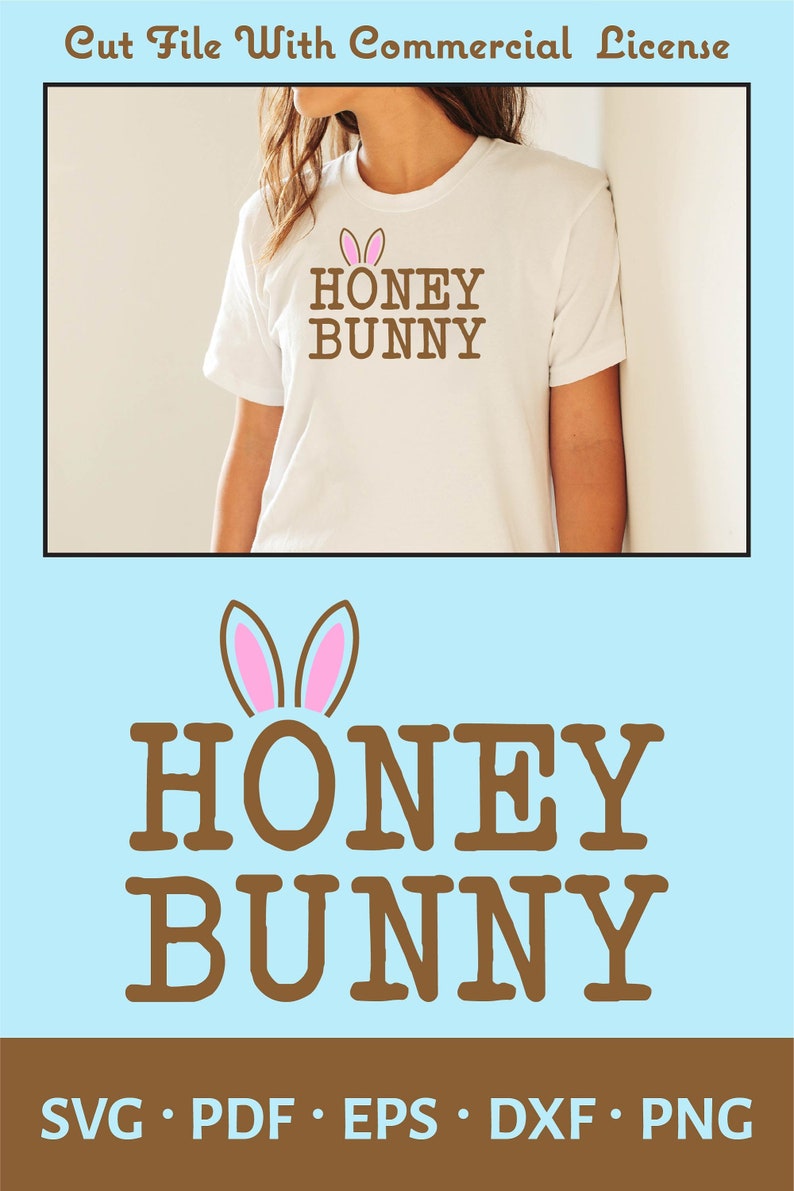 Easter Cut File Kids Easter SVG Honey Bunny Digital Download