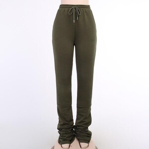 sweatpants with ruched bottom