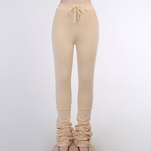 sweatpants with ruched bottom