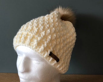 Alpine Pom Pom Hat - Etsy UK