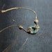 Dainty Jade Donut Bracelet, Women's Retro Koi Jade Bracelet with Charm, Tiny Pearl Gold Plated Chain Bracelet, Adjustable Size Gift For Her 