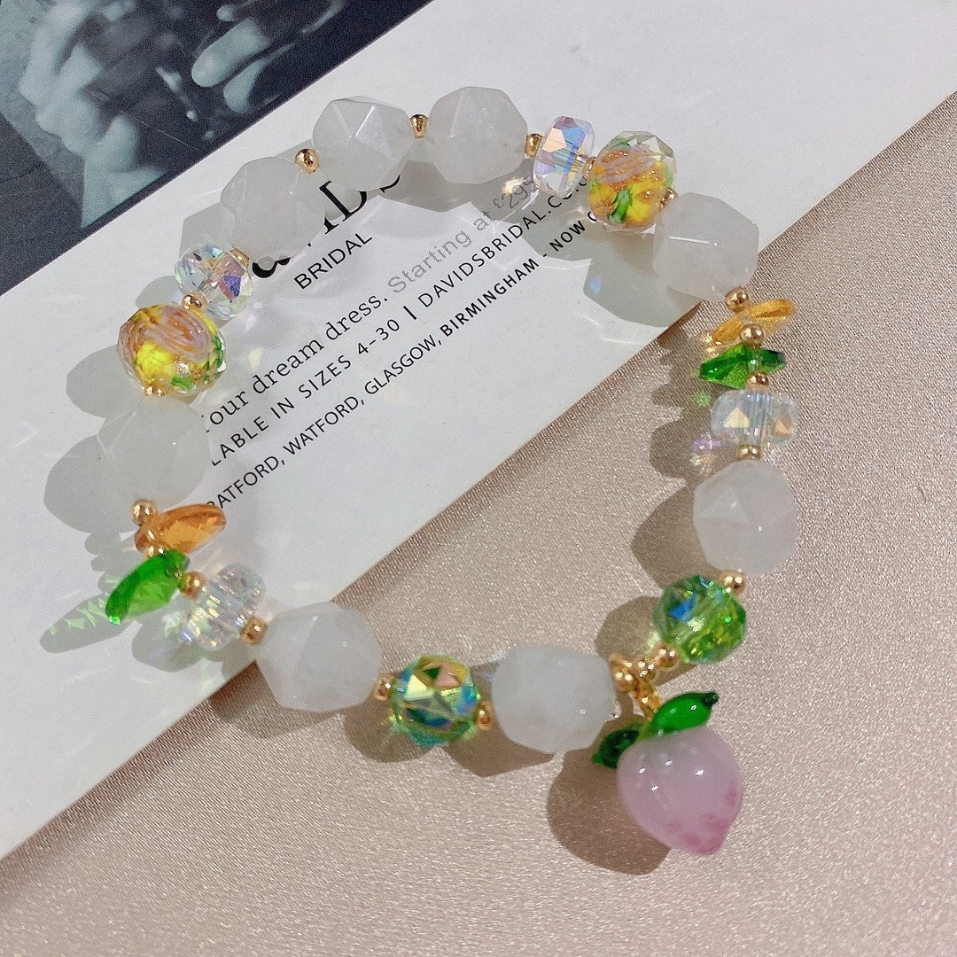 Handmade Natural Amethyst Crystal Gemstone Bracelet – Dainty Adjustable Slide