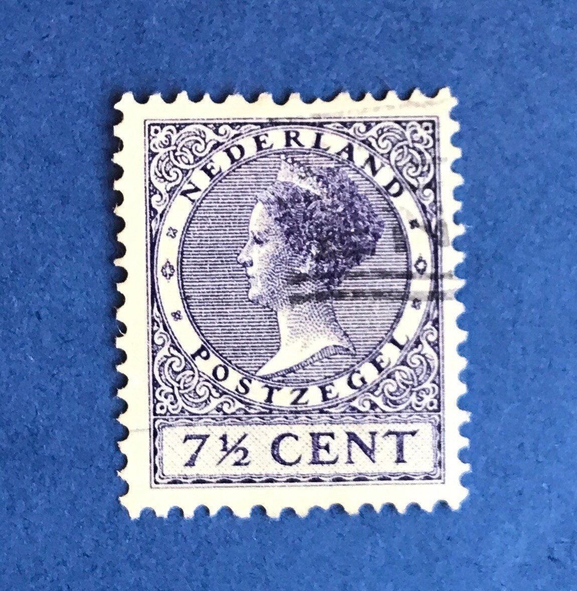 Nederland 7 1/2 Cent Stamp Etsy UK