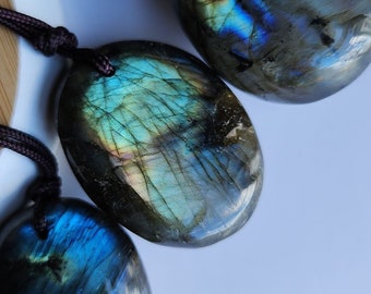 Adjustable Labradorite Tumblestone Necklace