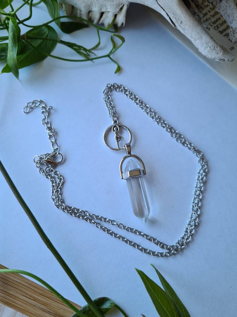 Clear Quartz Yogi Necklace