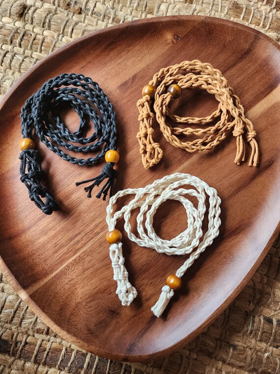 Interchangeable on sale macrame necklace