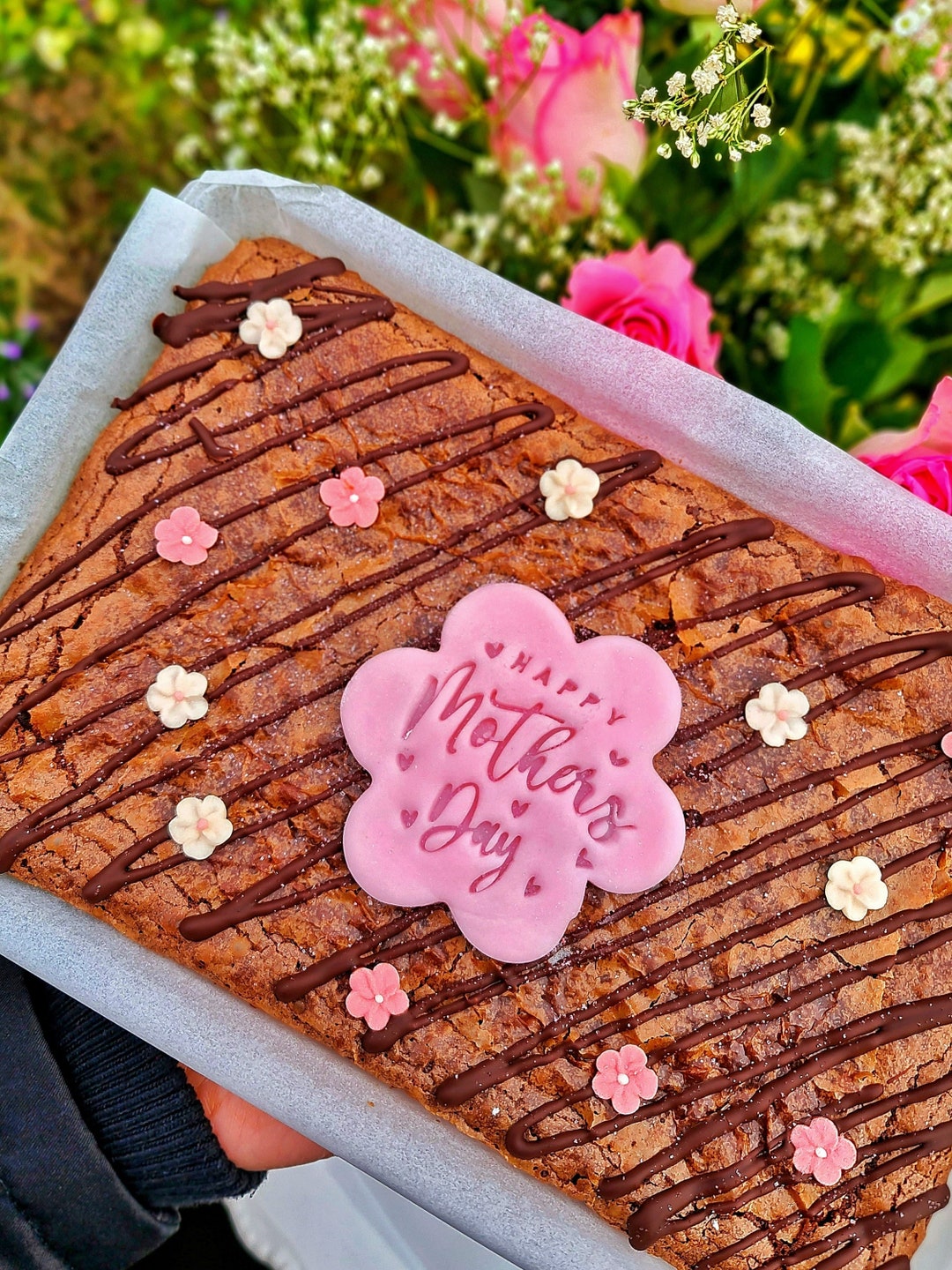 Mother's Day Brownie Slab Letterbox Brownies Postal Etsy UK
