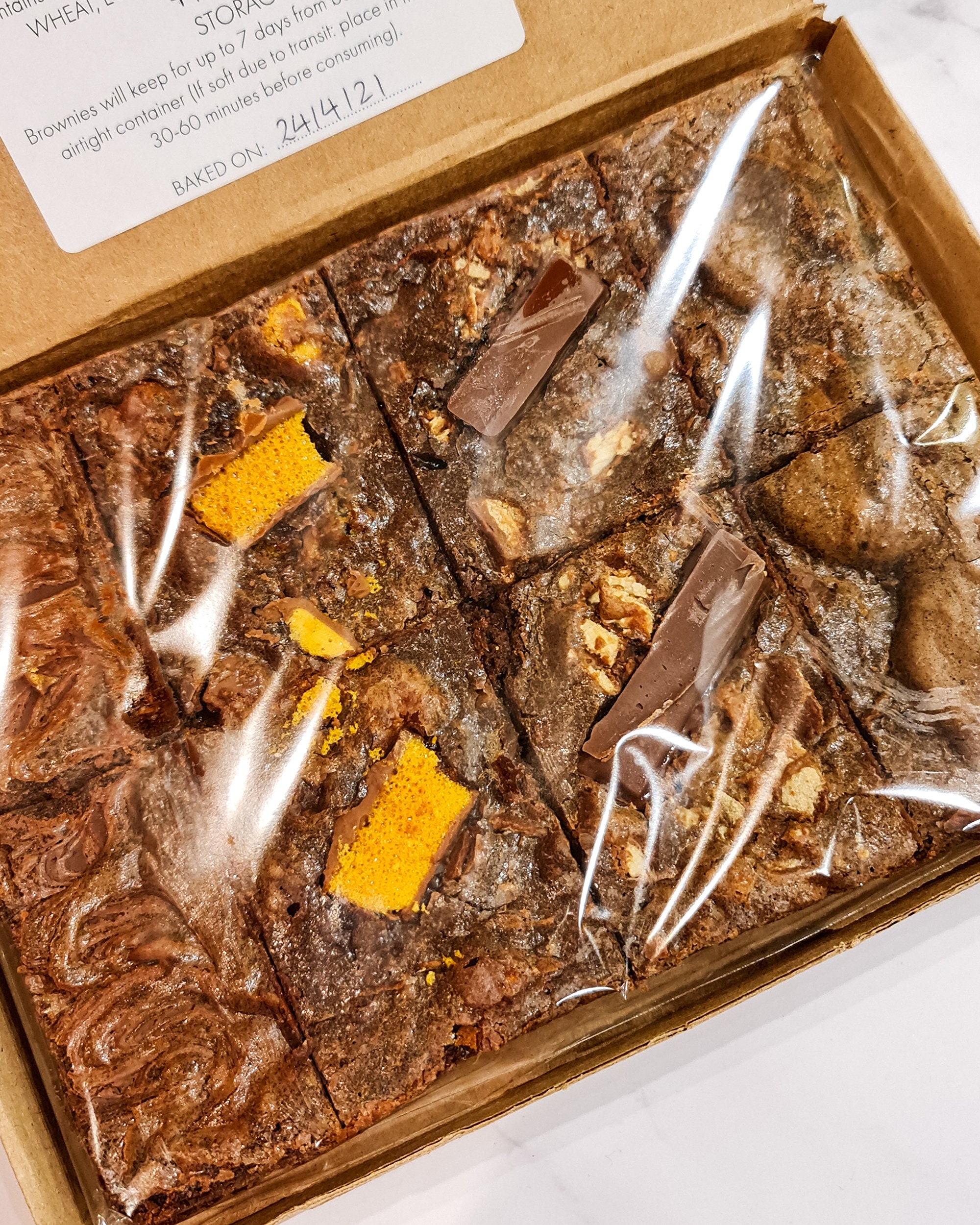 Brownie Box mixto / Letterbox Brownies / Postal Brownie Box / Etsy