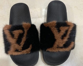 louis vuitton slippers pink