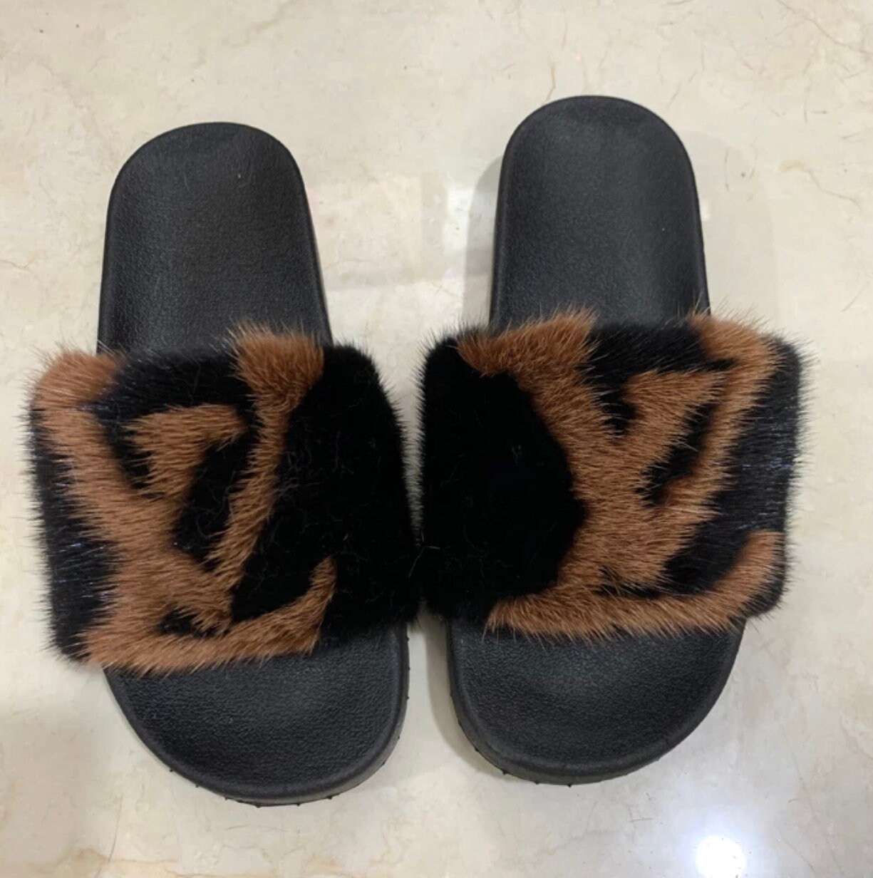 lv slippers dupe