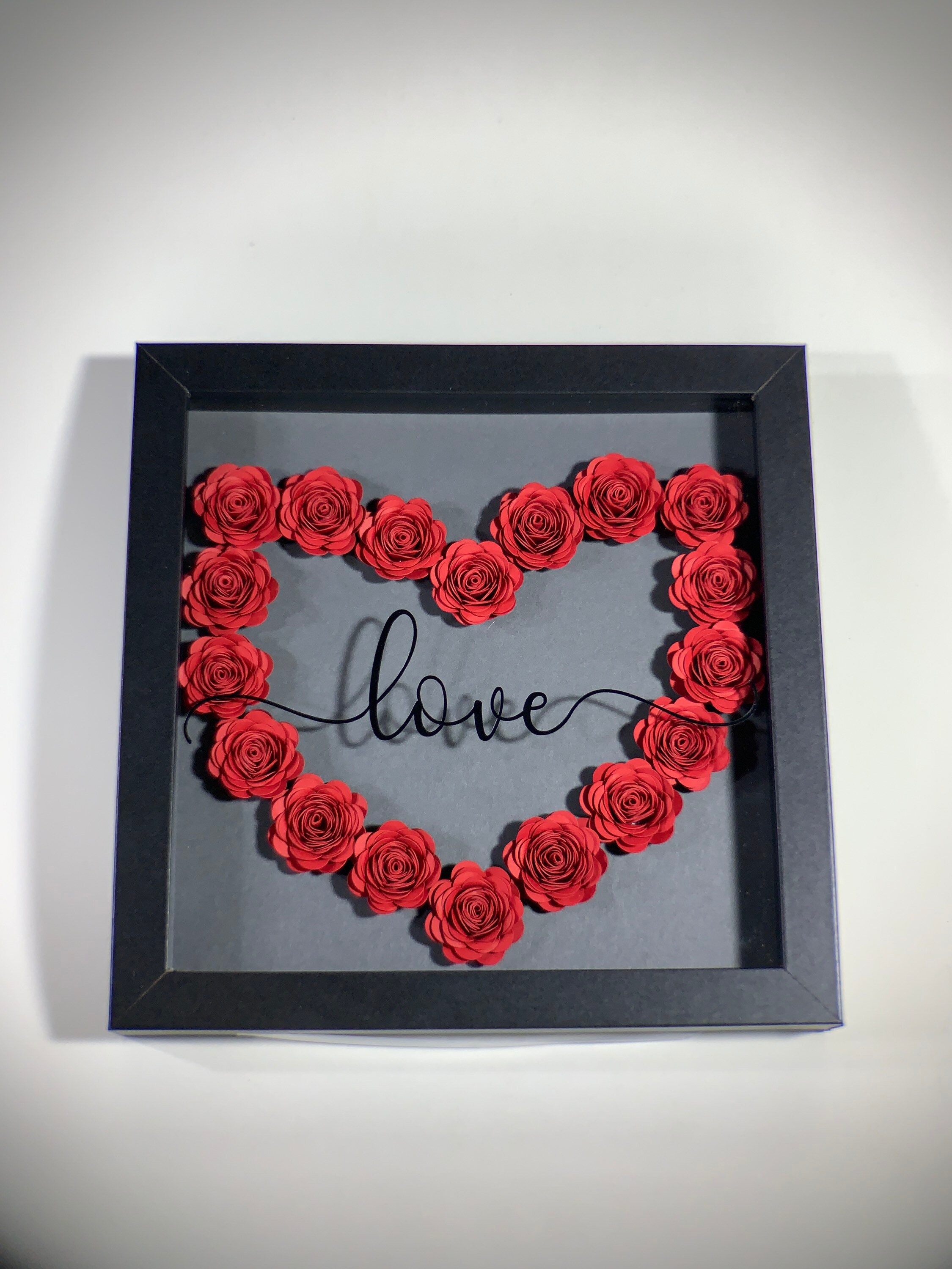 Heart Shadow Box Etsy