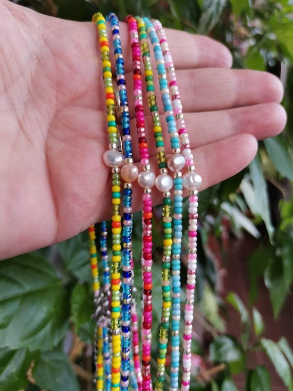 Colorful Seed Bead Necklace