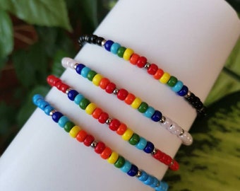 Gay pride bracelet * LGBT bracelet * Couples Bracelet * Pride bracelet * Partner gifts * LGBT * Gay pride flag * Rainbow bracelet *