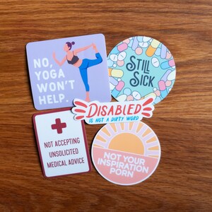Disability and Chronic Illness Vinyl Sticker Pack Glossy or - Etsy