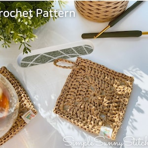 Fichier PDF de modèle de crochet de caboteur de thé de raphia