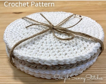 Round Trivet Crochet Pattern PDF file