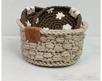 Daisy flower Tea Coaster & Basket (PDF file)