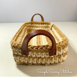Mini Macrame Tray Crochet Pattern PDF file