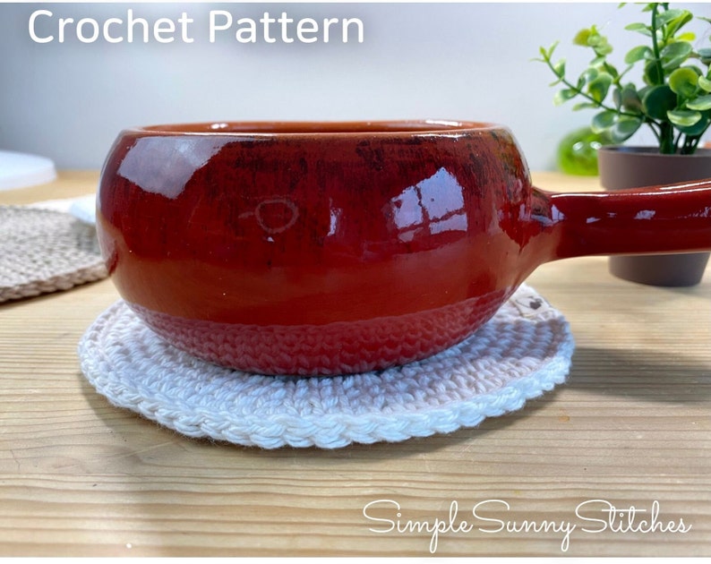 Round Trivet Crochet Pattern PDF File Etsy