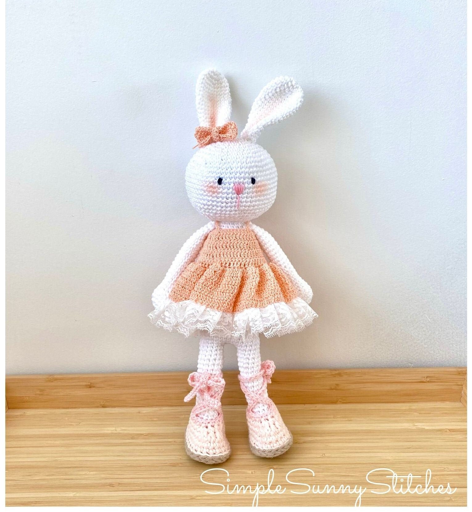 Ballerina Bunny: Bona Crochet Pattern, Amigurumi Rabbit - Etsy