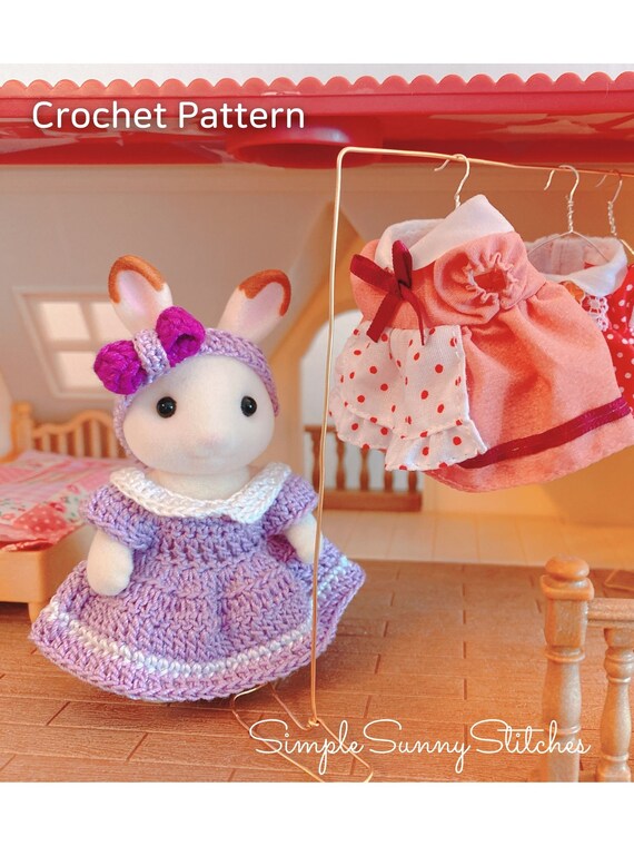 Mini Doll Dress Crochet Pattern PDF File - Etsy