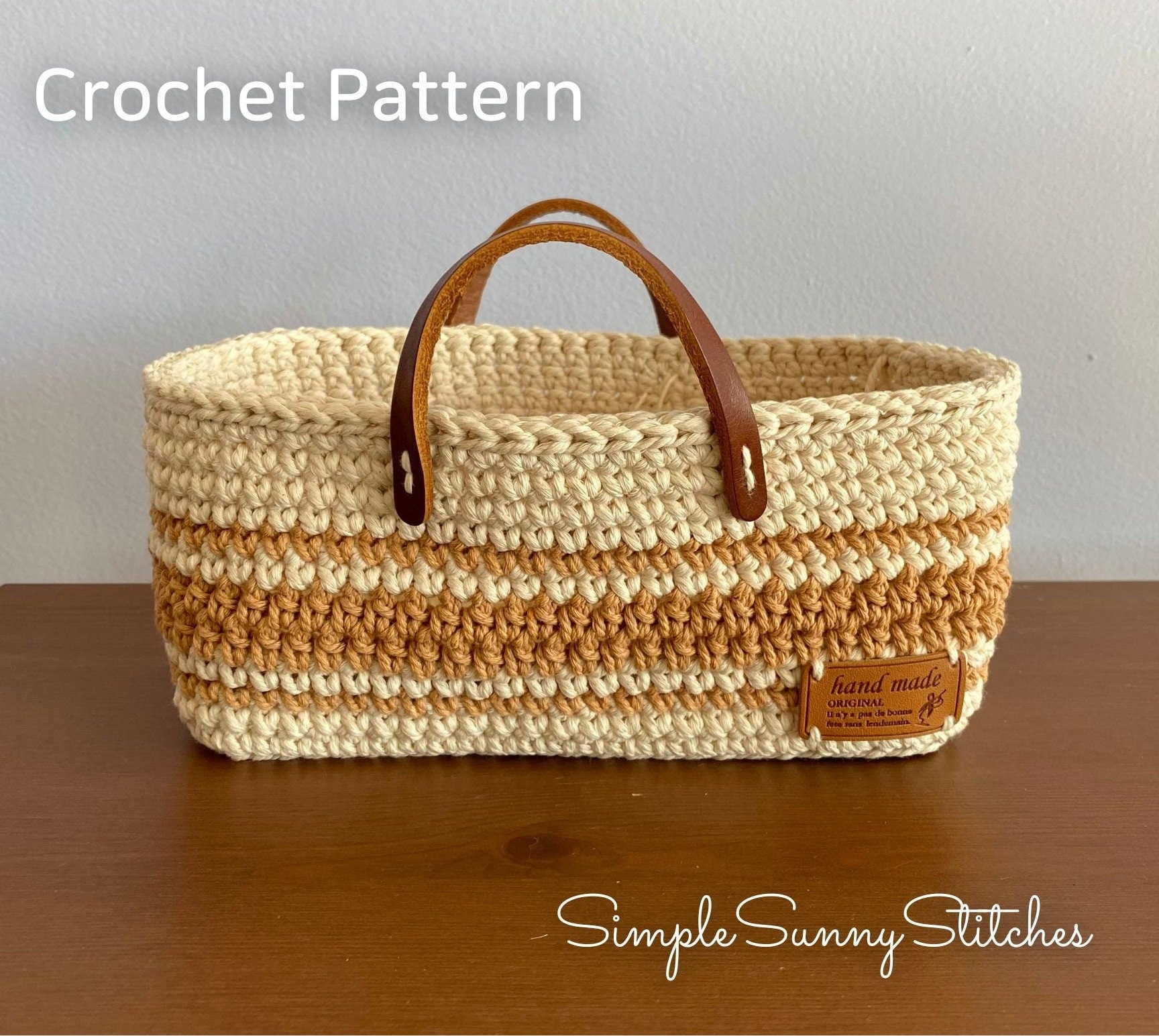 Macrame Basket Crochet Pattern PDF File - Etsy