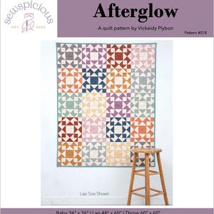 Afterglow - PDF Pattern PDF Pattern/easy quilt pattern/beginner friendly quilt
