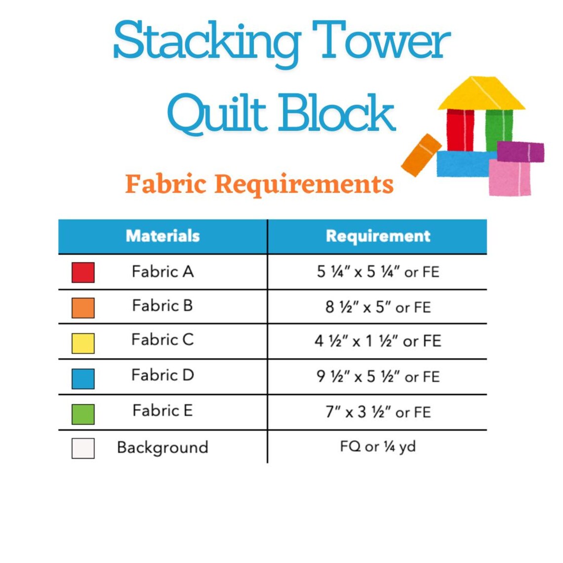 Stacking Tower Block Quilt Pattern – Beginner Friendly, Baby Nursery ...